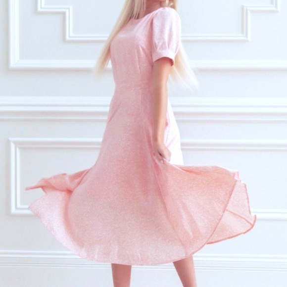 Rachel Parcell pink midi dress - Picture 1 of 9